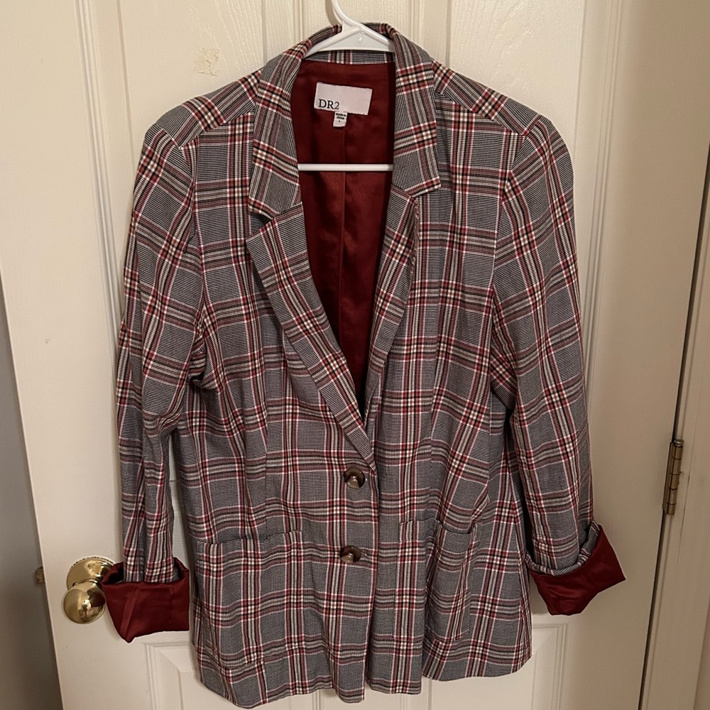 Women’s Plaid Blazer